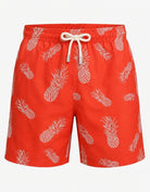 Sandbar embroidered Pineapple Mens Swim Shorts, front view. Premium Embroidered mens swim shorts.