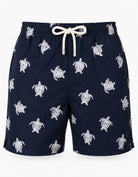 Sandbar-Swimwear-Ghost-Manequin-embroidered-turtle-mens-swim-shorts front view premium