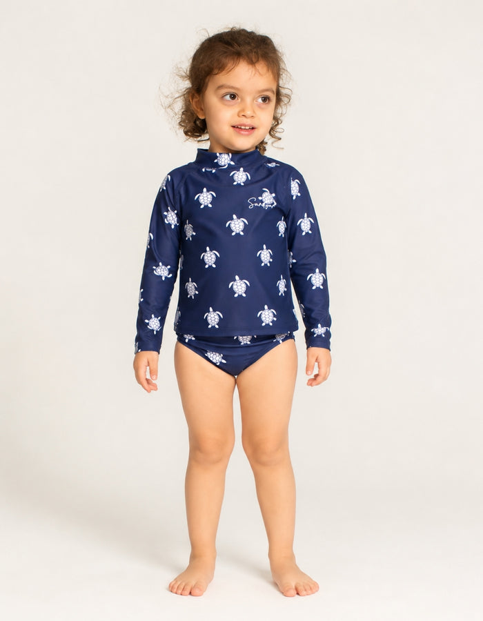 Navy Turtle Rash Guard