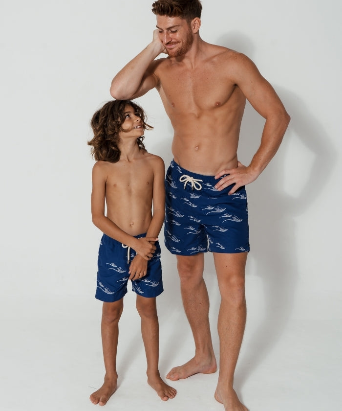 Father & Son Embroidered Manta