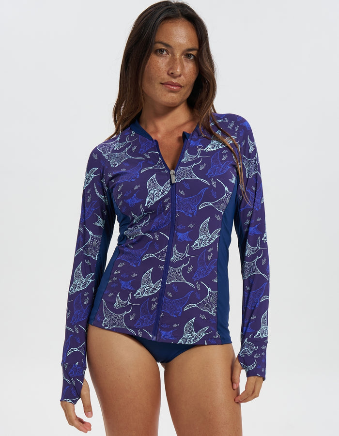 Ocean Manta Womens Rash Guard