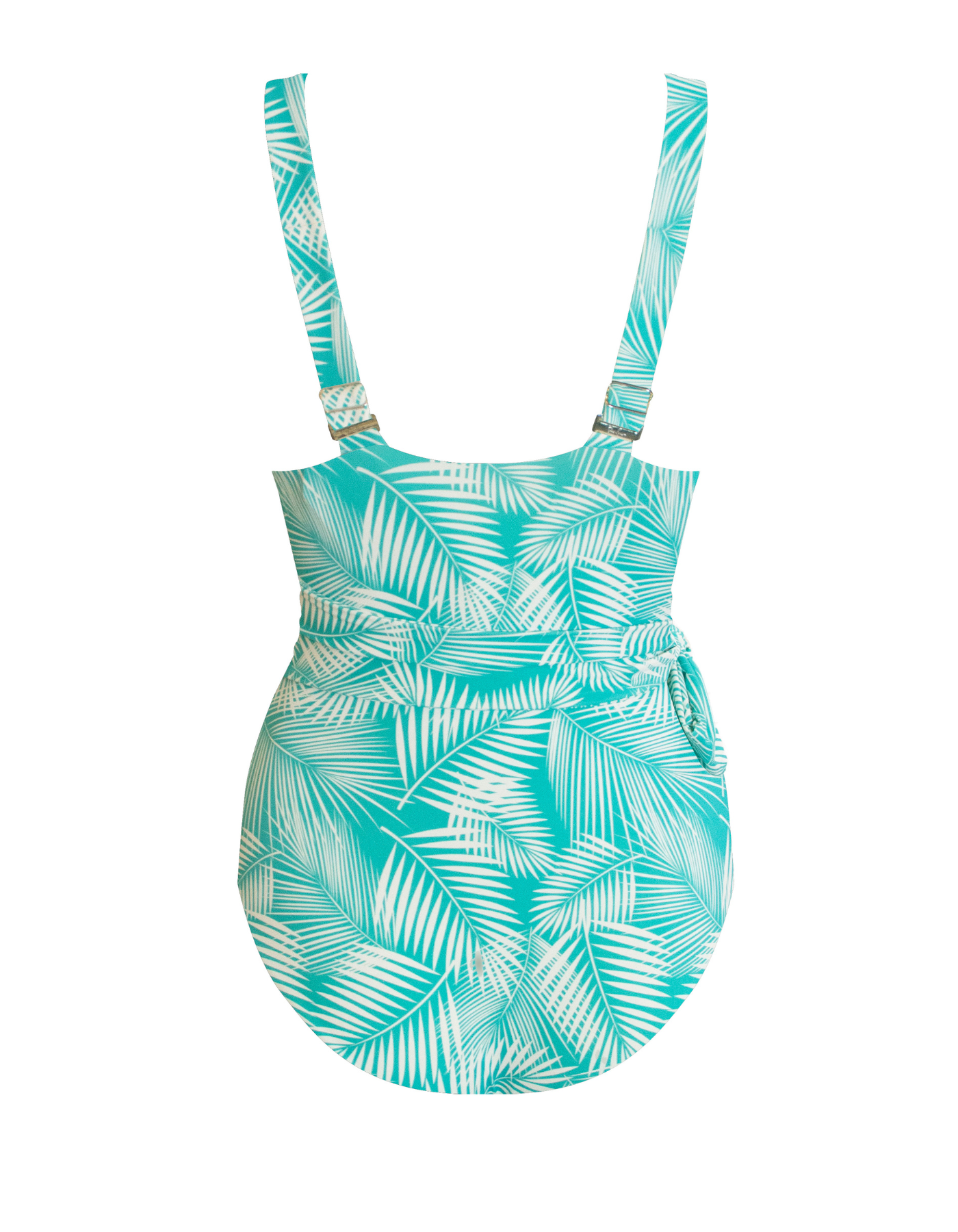 Sandbar_swimwear_Womens_wrap_one_piece_swim_suit_green_fern_full_coverage_breastfeeding_back
