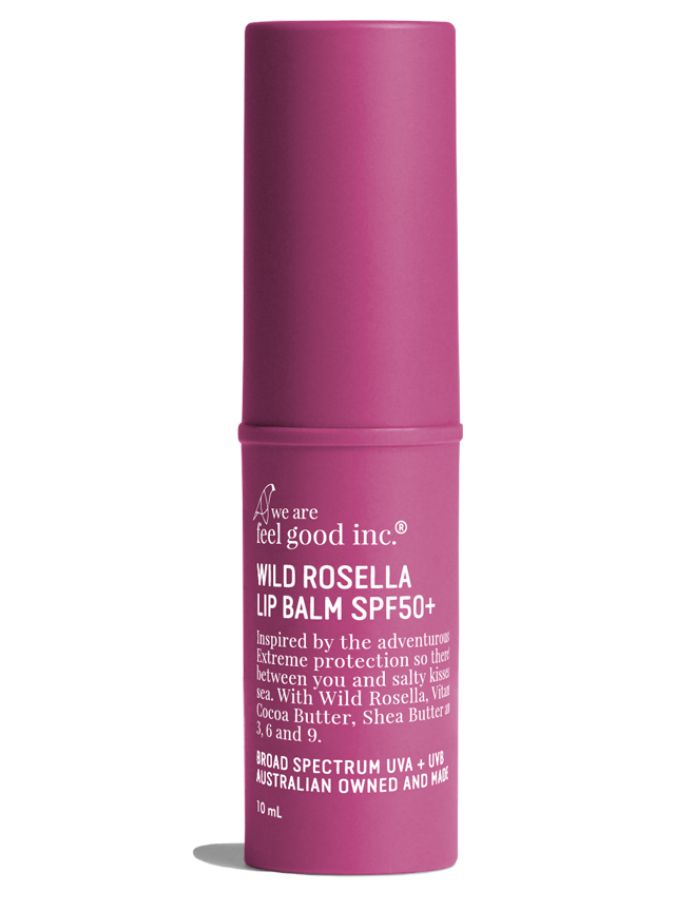 XL Wild Rosella Lip Balm SPF50+, front view. Reef-safe SPF balm.