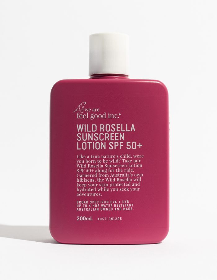 Wild Rosella Sunscreen SPF 50+, additional view. Reef-safe sunscreen.