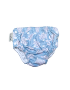 Maldives Blue Turtle Reusable Swim Diaper, print detail. Reusable swim diaper.