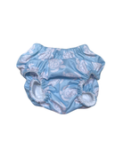 Maldives Blue Turtle Reusable Swim Diaper, lifestyle shot. Reusable swim diaper.