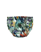 Bird of Paradise Reusable Swim Diaper, back view. Reusable swim diaper.