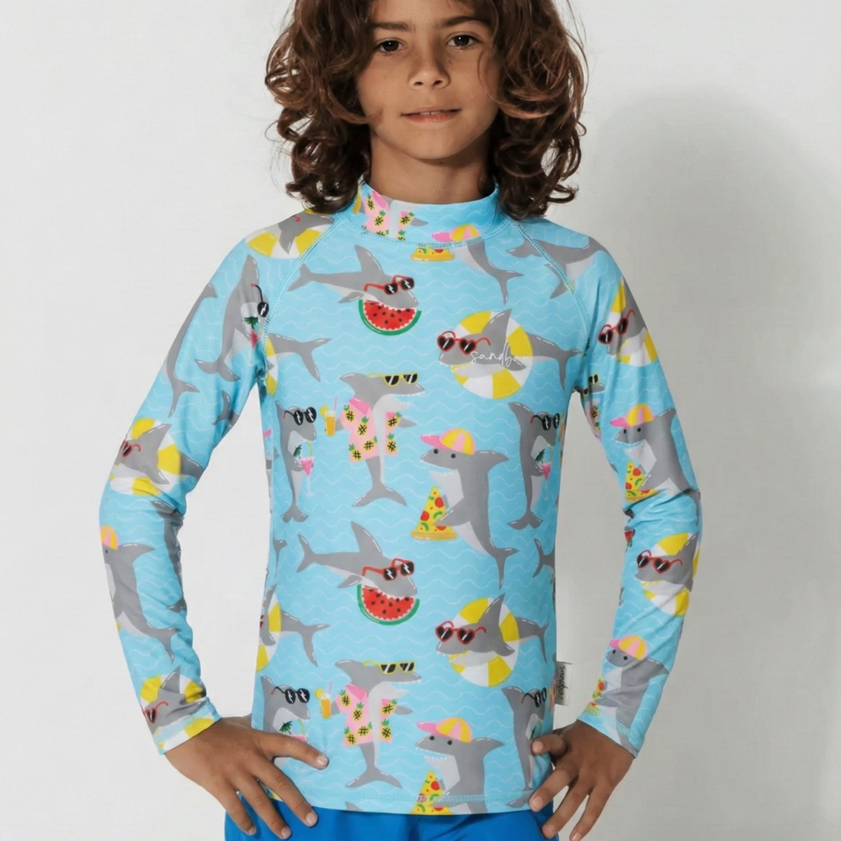 Cool Watermelon Shark Rash Guard | Sandbar – Sandbar