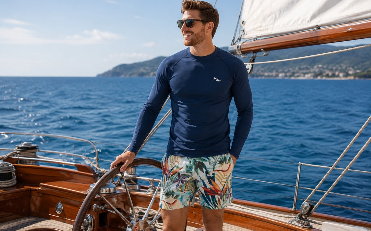 Mens Long Sleeved Rash Guard