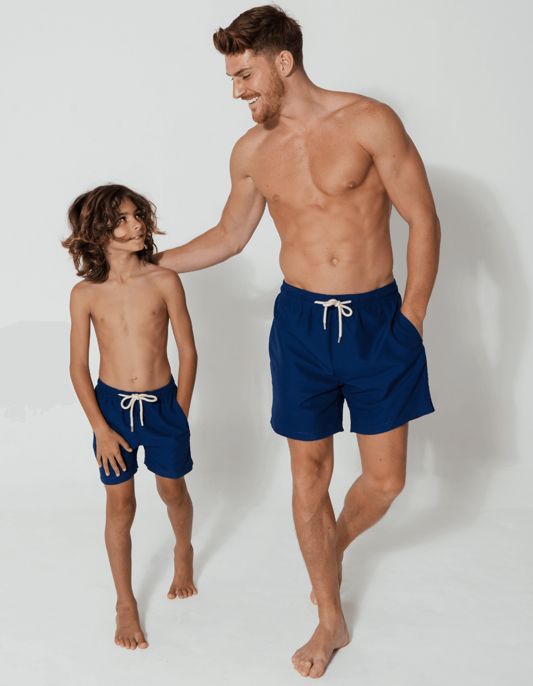 dad son matching board shorts