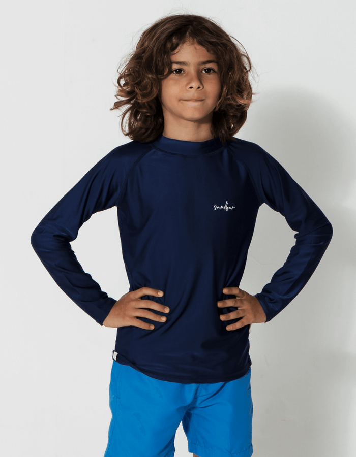 Deep Ocean Blue Rash Guard