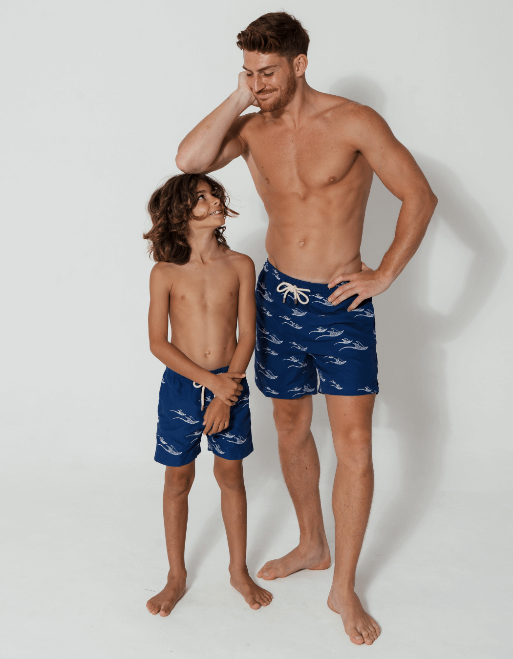 Sandbar_father_and_son_swim_shorts_embroidered_manta