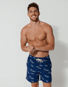 Men's Swimwear | Embroidered Manta Swim Shorts