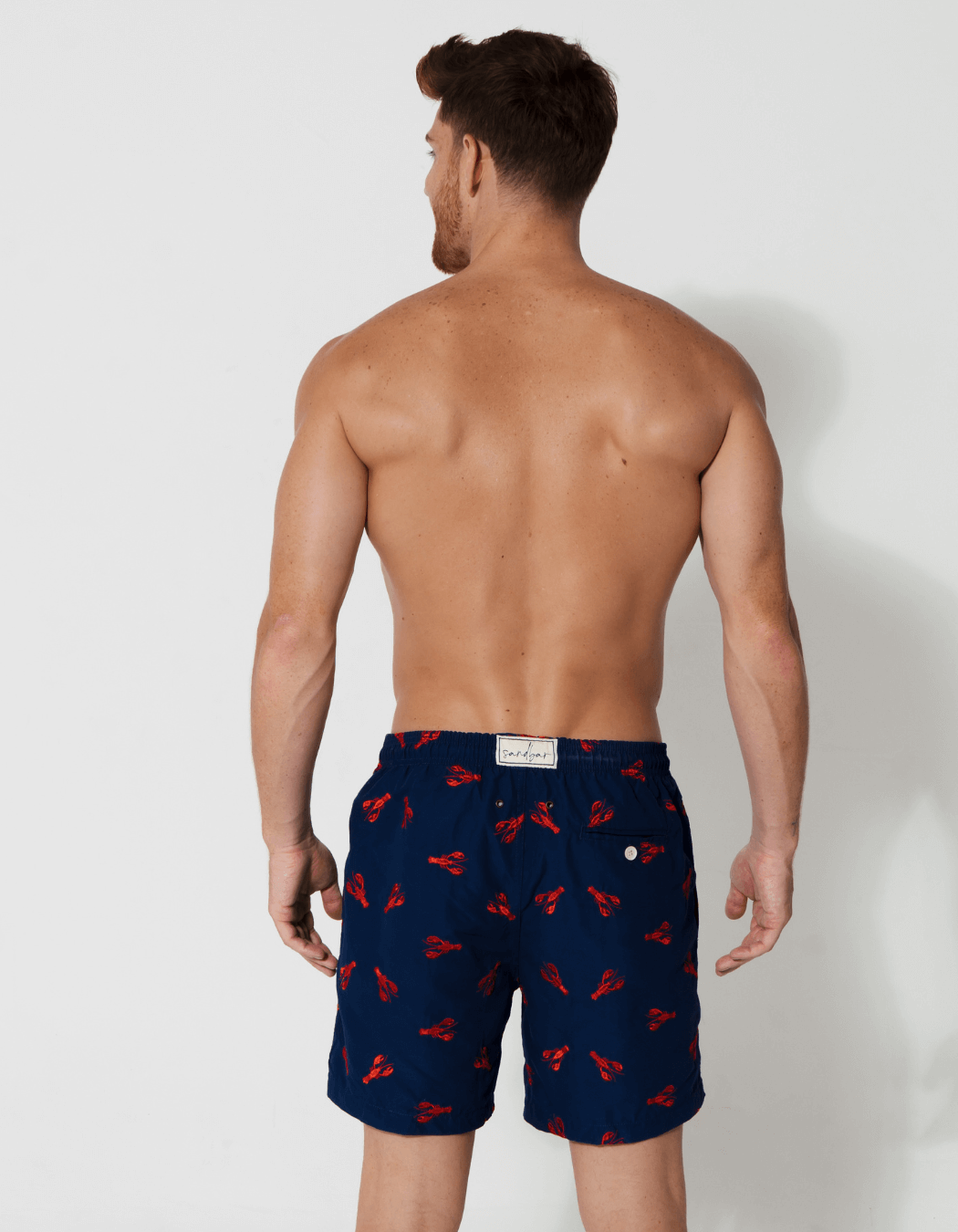 Sandbar_father_and_son_swim_shorts_embroidered_lobster