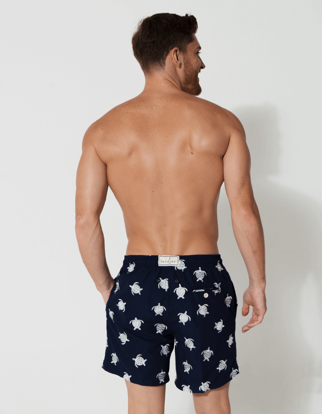 Sandbar_father_and_son_swim_shorts_embroidered_turtle