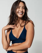 Sandbar_swimwear_family_matching_padded_ribbed_plunge_top_bikini_high_wasist_swimsuit_eco_recycled_dark_blue_navy_blue_ocean_blue_marine_blue