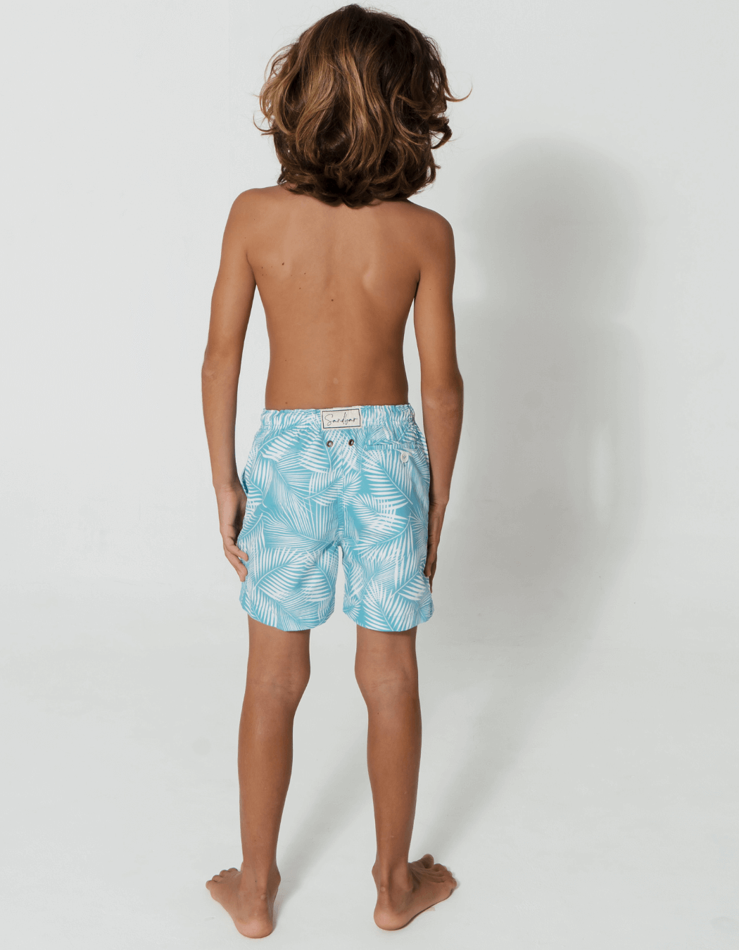 Sandbar_mother_and_son_swim_shorts_green_fern