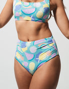 Sandbar_swimwear_high_waist_bikini_eco_recycled_tank_top_bikini_reversible_luminous_fruit