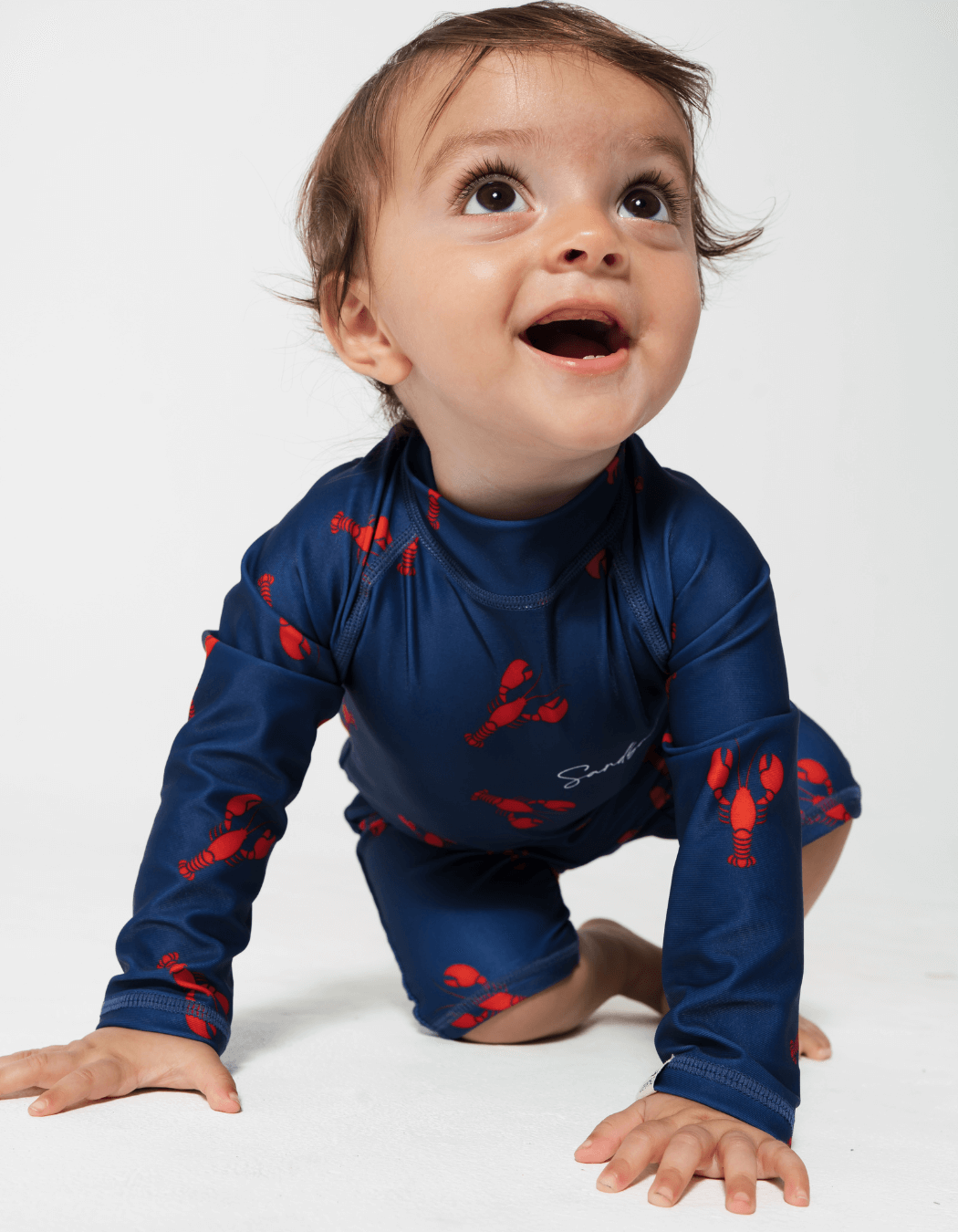 Long sleeve baby swimwear on sale