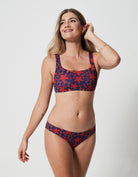 Sandbar_swimwear_low_waist_bikini_eco_recycled_tank_top_bikini_reversible_starfish_red_blue