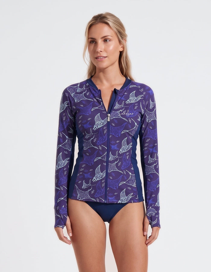 Ocean Manta Womens Rash Guard