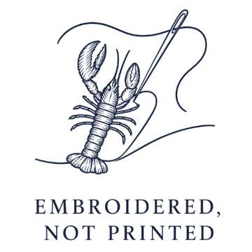 Embroidered, not printed