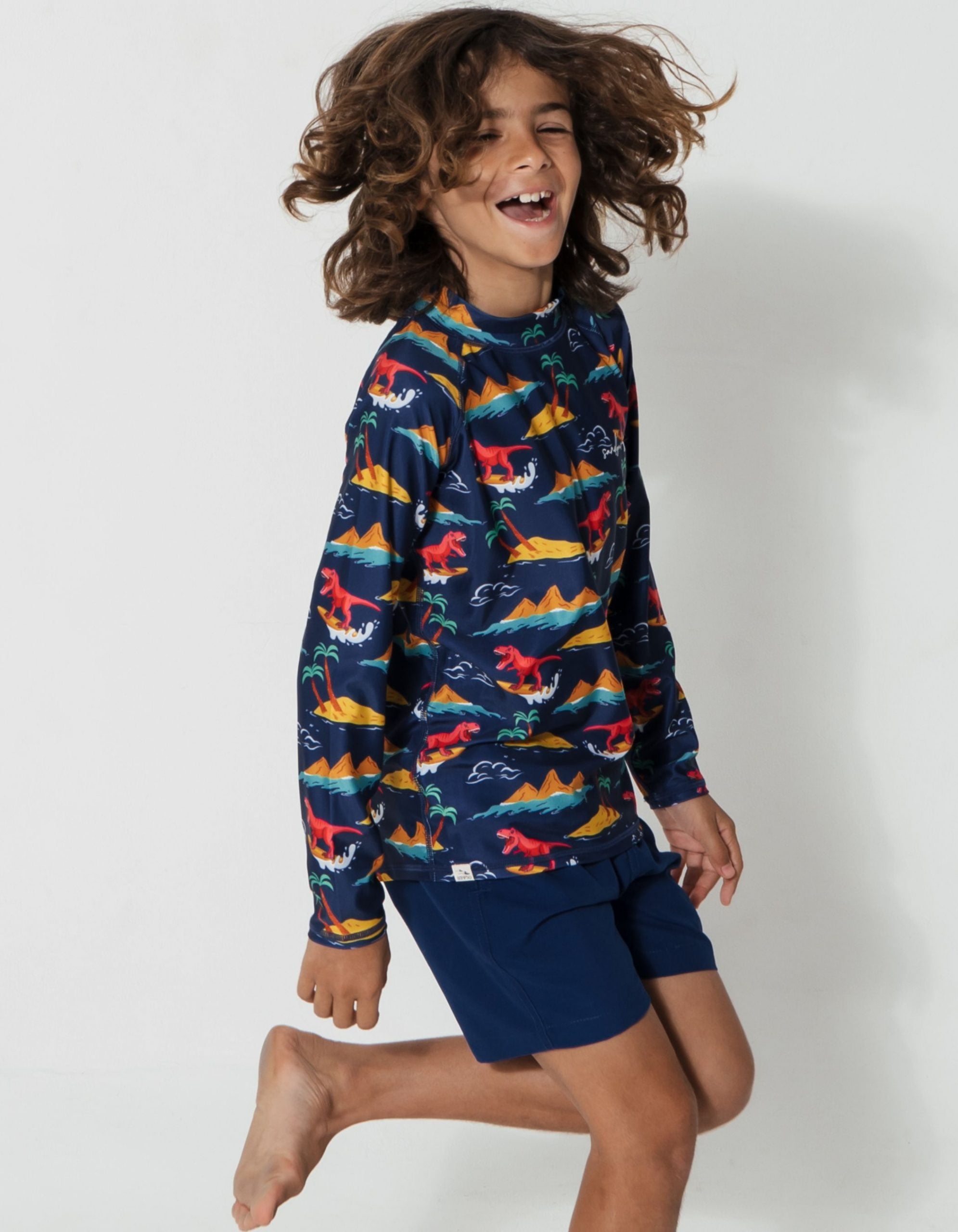 Dinosaur rash vest store