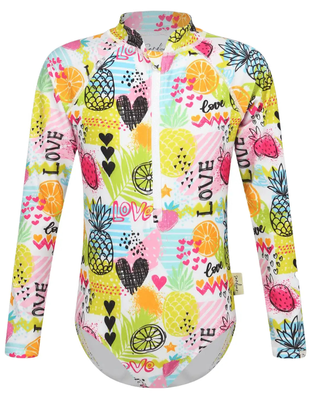 Sandbar_upf50_long_sleebved_Swim_tropical_love