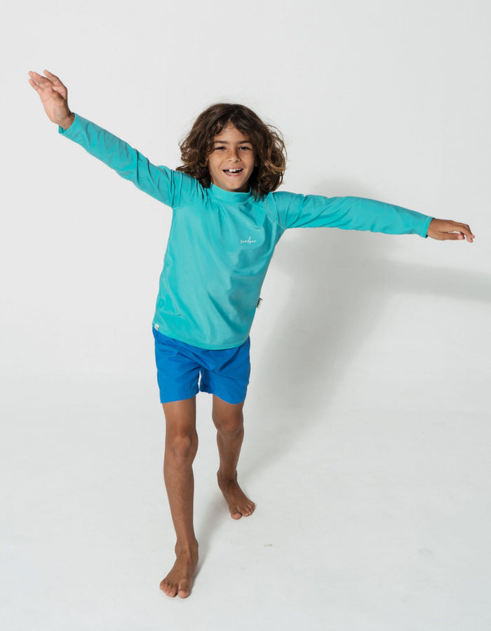 Turquoise Rash Guard